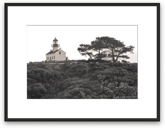The Old Point Loma Lighthouse (Cabrillo National Monument) Framed Fine Art Print