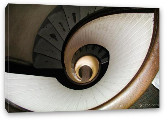 Point Loma lighthouse stairs Fine Art Canvas Print