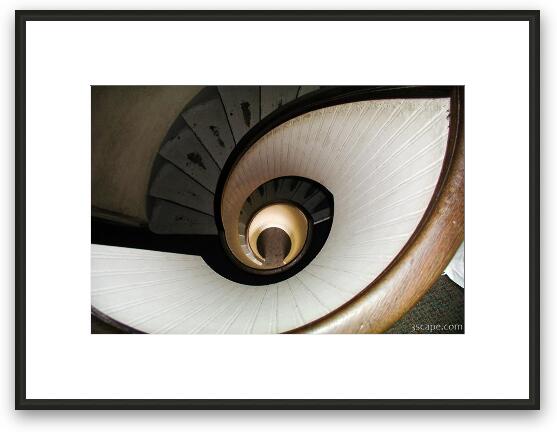 Point Loma lighthouse stairs Framed Fine Art Print