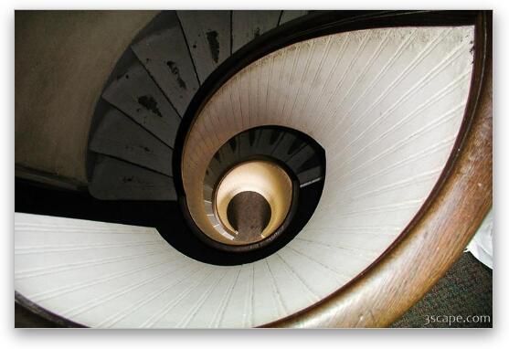 Point Loma lighthouse stairs Fine Art Metal Print