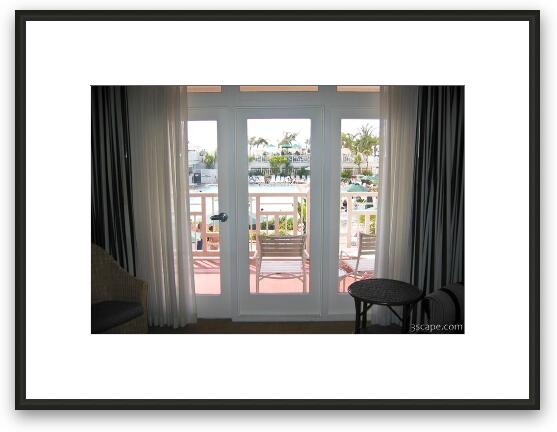 View of the balcony Framed Fine Art Print