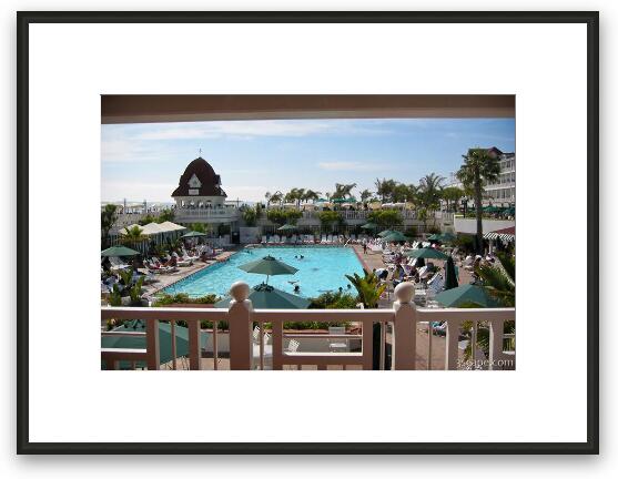 View from the balcony Framed Fine Art Print