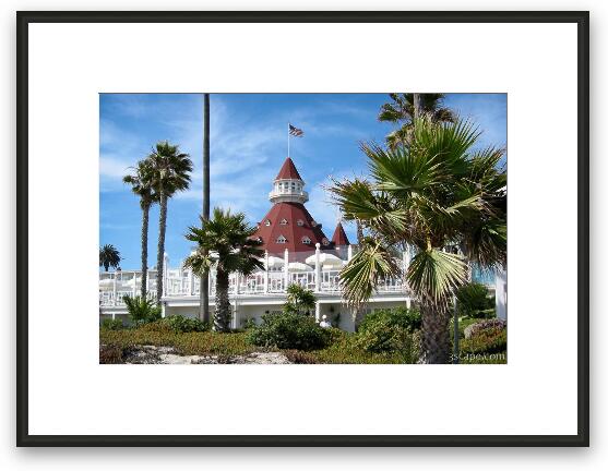 The famous tower at the Del Framed Fine Art Print
