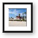 Hotel and Beach Framed Print
