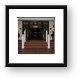 Entrance to the hotel Framed Print