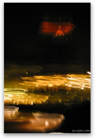The hotel at night during and earthquake...? Fine Art Metal Print