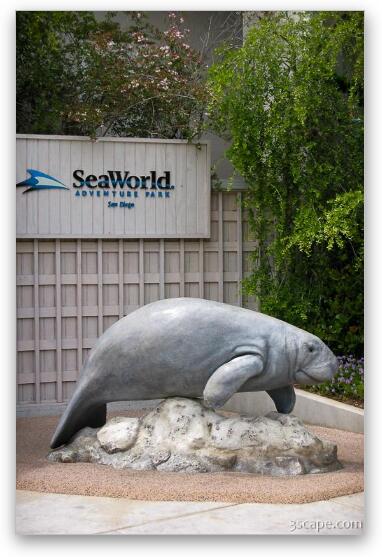 Sea World Entrance Fine Art Metal Print