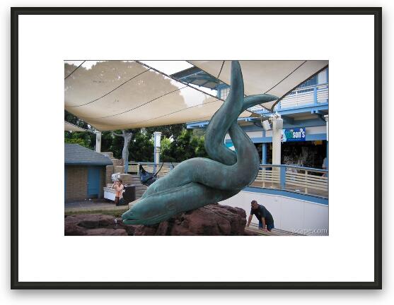 Eel sculpture Framed Fine Art Print