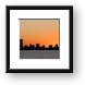 The Milwaukee skyline at sunset Framed Print