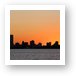 The Milwaukee skyline at sunset Art Print
