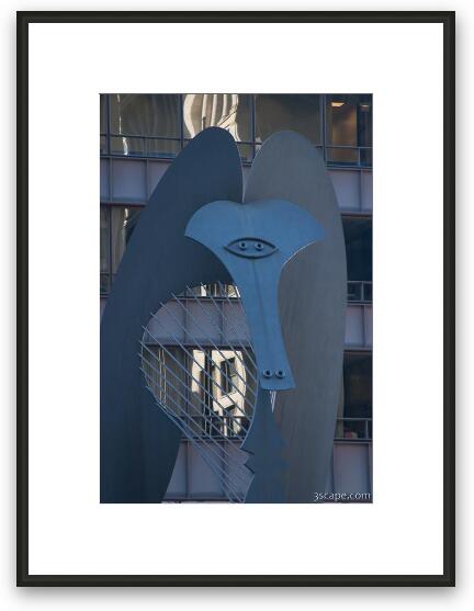Picasso's famous and once controversial gift to Chicago. Framed Fine Art Print