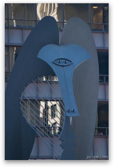 Picasso's famous and once controversial gift to Chicago. Fine Art Metal Print