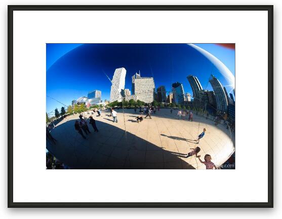 Cloud Gate, otherwise known as The Bean Framed Fine Art Print