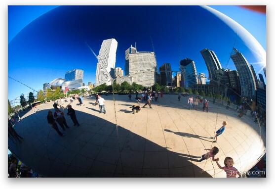 Cloud Gate, otherwise known as The Bean Fine Art Print