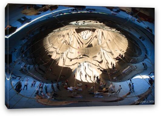 Cloud Gate, otherwise known as The Bean Fine Art Canvas Print