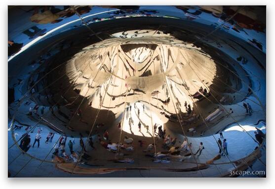 Cloud Gate, otherwise known as The Bean Fine Art Metal Print