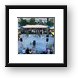 The square that becomes an ice rink in the winter. Framed Print