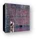 Children playing in Crown Fountain Canvas Print