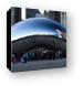 Crowds of people checking out Cloud Gate Canvas Print