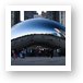 Crowds of people checking out Cloud Gate Art Print