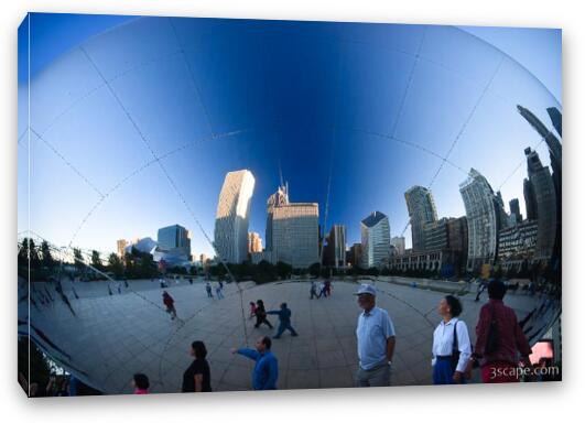 Reflections in the Bean Fine Art Canvas Print