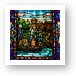 Stained glass window at First United Methodist Church (Chicago Temple) Art Print