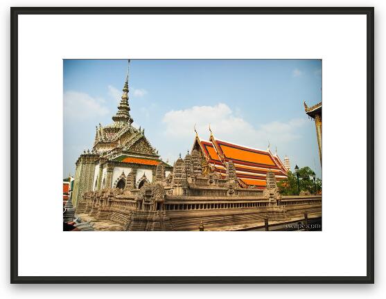 Model of Cambodian temple Angkor Wat Framed Fine Art Print