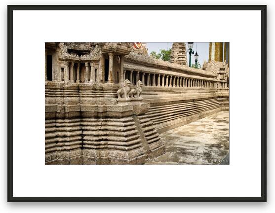 Close-up of Angkor Wat model Framed Fine Art Print