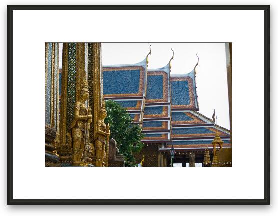 Wat Phra Kaeo from Phra Mondop Framed Fine Art Print