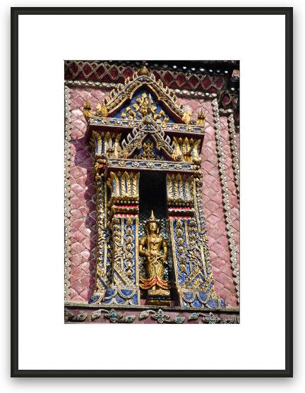 Temple detail Framed Fine Art Print