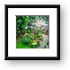 The gardens at River View Lodge Framed Print