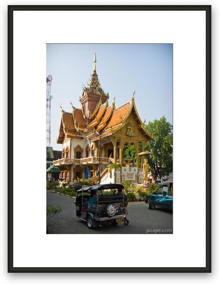 One of many temples, Wat Bupharam Framed Fine Art Print