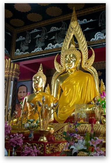 Buddha at Wat Phan On Fine Art Metal Print