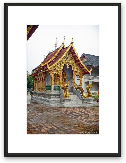 One of many mini temples Framed Fine Art Print