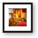 Monk inside Wat Phra Singh Framed Print