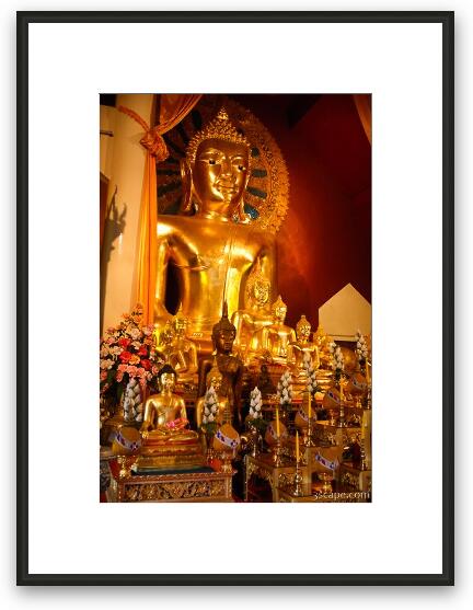 Buddha in Wat Phra Singh Framed Fine Art Print