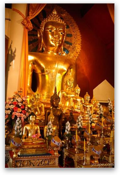 Buddha in Wat Phra Singh Fine Art Metal Print
