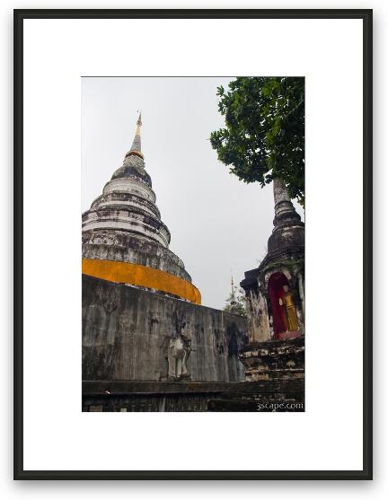 Chedi near Wat Phra Singh Framed Fine Art Print