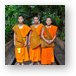 Three young Buddhist monks at a monastery in Chiang Mai, Thailand Metal Print