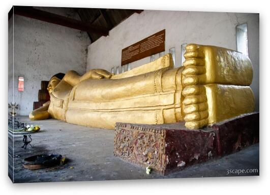 Reclining Buddha at Wat Chedi Luang Fine Art Canvas Print