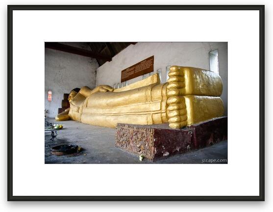 Reclining Buddha at Wat Chedi Luang Framed Fine Art Print