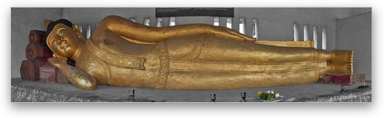 Reclining Buddha Fine Art Metal Print