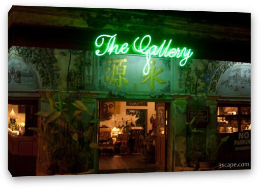 The Gallery, a great restaurant on the Ping River Fine Art Canvas Print