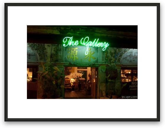 The Gallery, a great restaurant on the Ping River Framed Fine Art Print