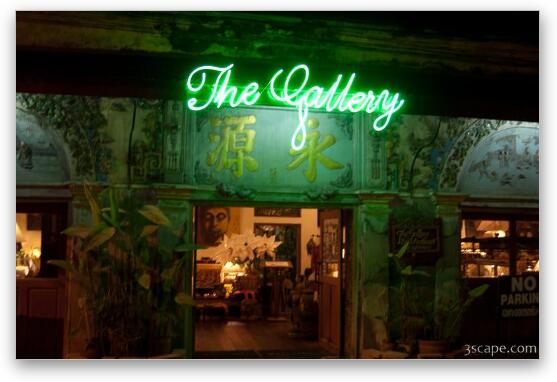 The Gallery, a great restaurant on the Ping River Fine Art Metal Print