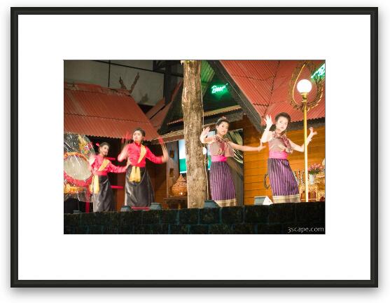 Traditional Thai dancers Framed Fine Art Print
