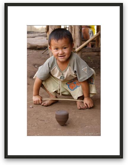 Hmong Boy Framed Fine Art Print