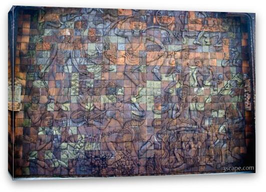 Tiled 3D mosaic Fine Art Canvas Print