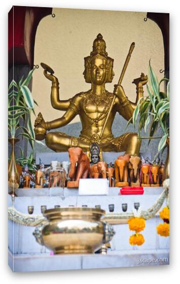 Small shrine in front of our hotel. Fine Art Canvas Print