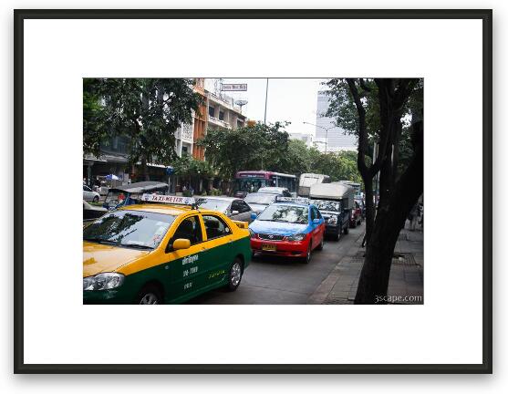 Typical Bangkok traffic Framed Fine Art Print